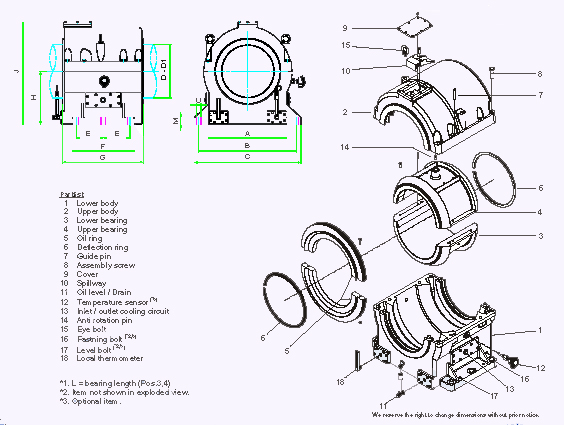 babbitt propeller line shaft bearing