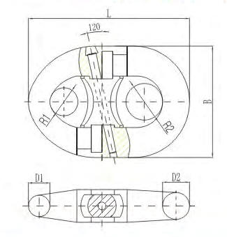 Kenter Type Pear Shaped Detachable Link