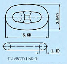 Mooring Chain - Studded Drawing