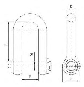 Rope Shackle D Type