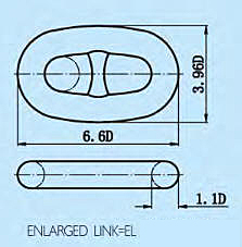 Ship Anchor Chain Studded Drawing