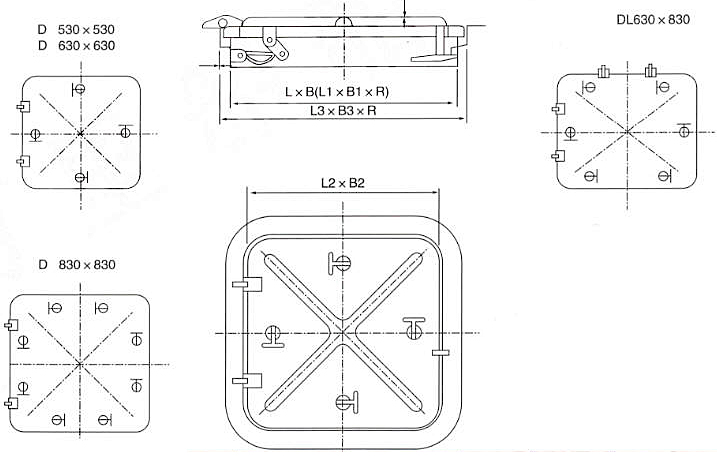 Flush Weathertight Steel Hatch Type D