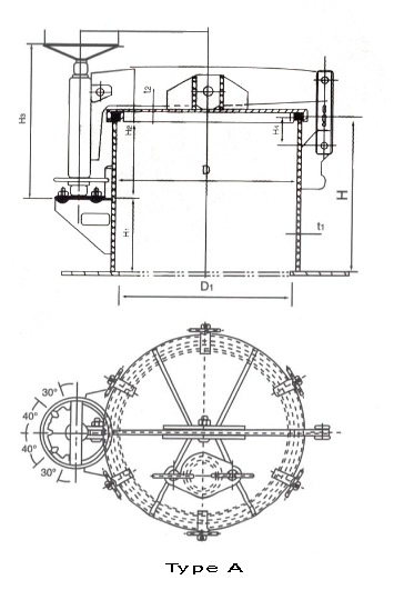 Oil Tight Rotating Steel Ship Hatches