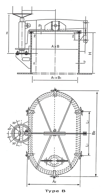 Oil Tight Rotating Steel Ship Hatches