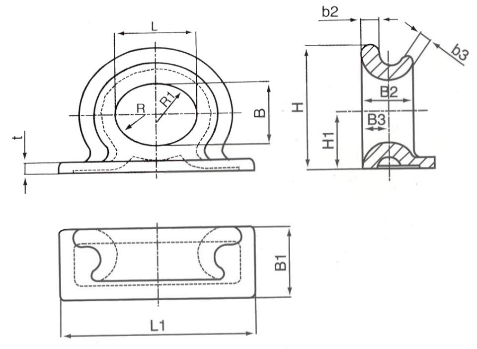 Ship Chocks and Panama Chock Type C CB34-76