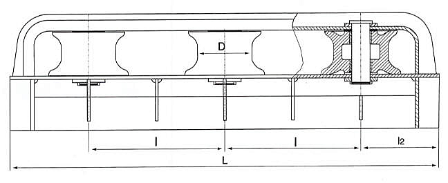 Ship Guide Warping Roller JIS F 2014-87 and CB 58-83