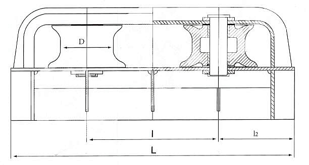 Ship Guide Warping Roller JIS F 2014-87 and CB 58-83