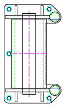 1 one roller hoizontal fairlead - single roller fairlead