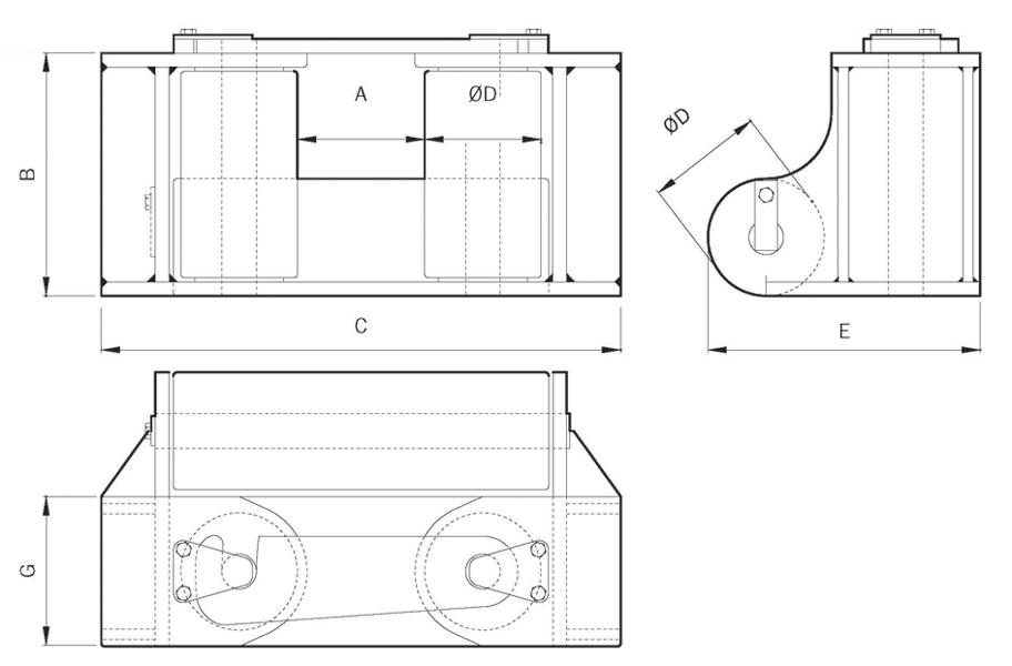 3 Three Roller Fairleads