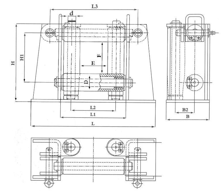 Ship Marine Fairleads CB 3062-79 - 4 Roller Fairlead