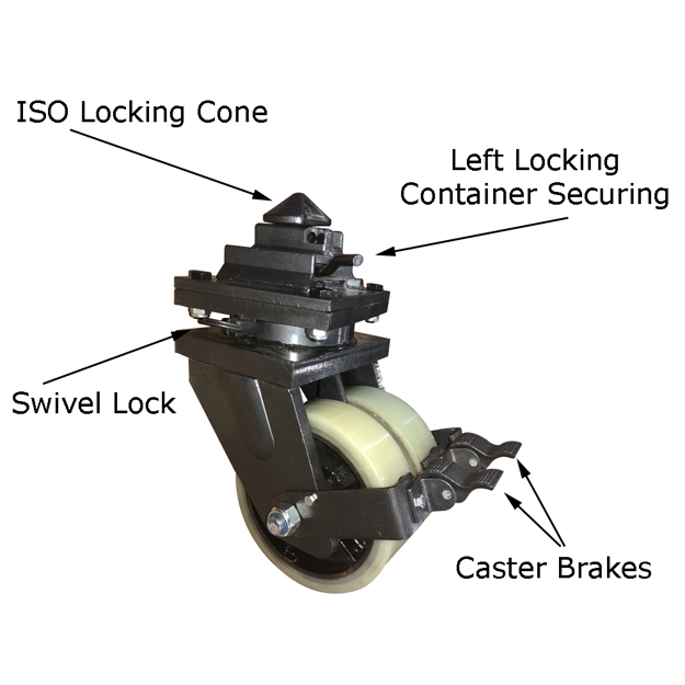 Shipping Container Casters - Shipping Container Dolly Wheels