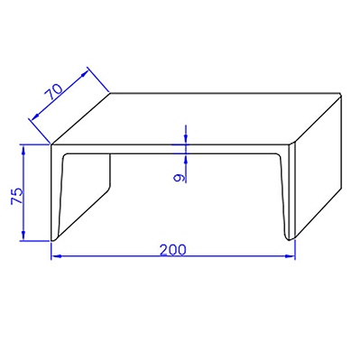 Shipping Container C and V Channel