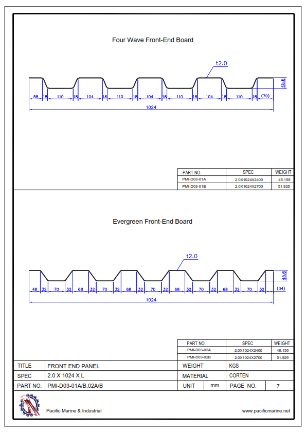 Shipping Container Front End Panel