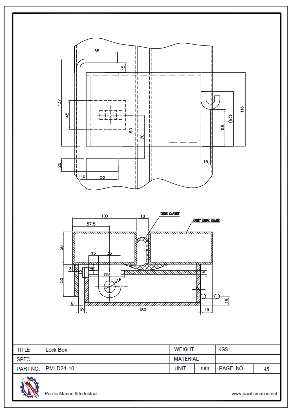 Shipping Container Lock Lockbox