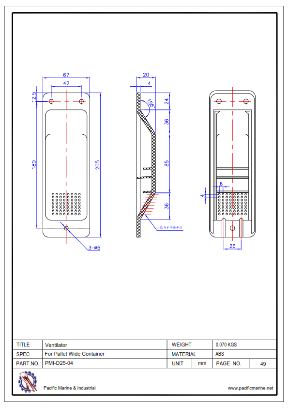 Shipping Container Parts:  Vents and Ventilators