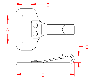 Stainless Fixed Clip - Bimini