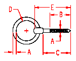 Stainless Lag Ring Bolt