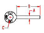 Stainless Plain Eye Rivet