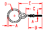 Stainless Ring Bolt Plain