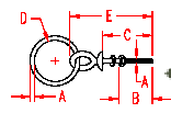 Stainless Ring Bolt Shoulder