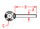 Stainless Shoulder Eye Rivet