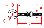 Stainless Heavy Duty Special Eye Bolt