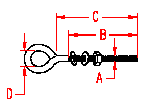 Stainless Welded Eye Bolt