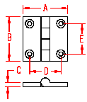 Stainless Heavy Duty Butt Hinge