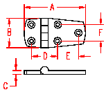 Stainless Heavy Duty Door Hinge - Unequal