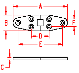 Stainless Heavy Duty Wide Strap Hinge