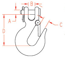 stainless steel clevis slip hook