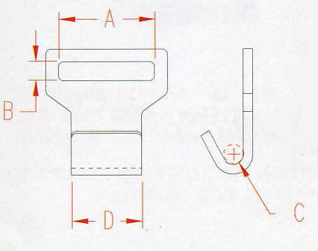 Stainless Flat Hook