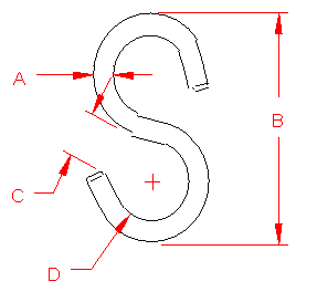 Stainless S Hook