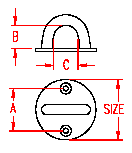 Stainless Round Pad Eye