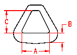 Stainless Delta or Harness Link