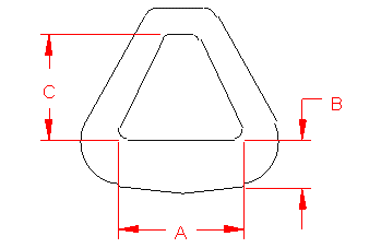 Stainless Harness Triangle