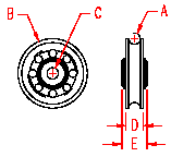 Stainless Rope Sheave with Bushings