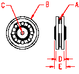 Stainless Wire Rope Sheave with Bushings