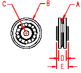 Stainless Wire Rope Sheave with Bearings