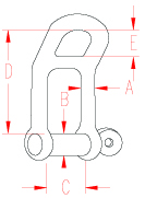 Stainless Steel Headboard Shackle