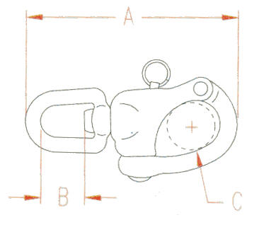 Stainless Eye Swivel Snap Shackle