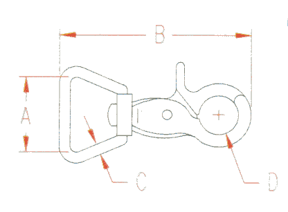 Stainless Trigger Snap D Bail