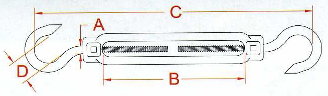 Hook to Hook Turnbuckle 