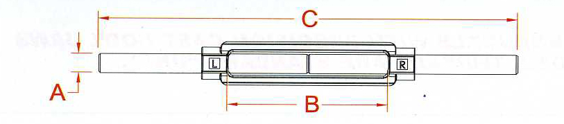 Stainless Stub and Stub Turnbuckle 