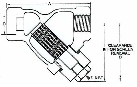 1500 Lbs. Y Strainer