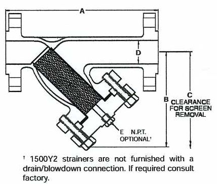 1500 Lbs. Y Strainer