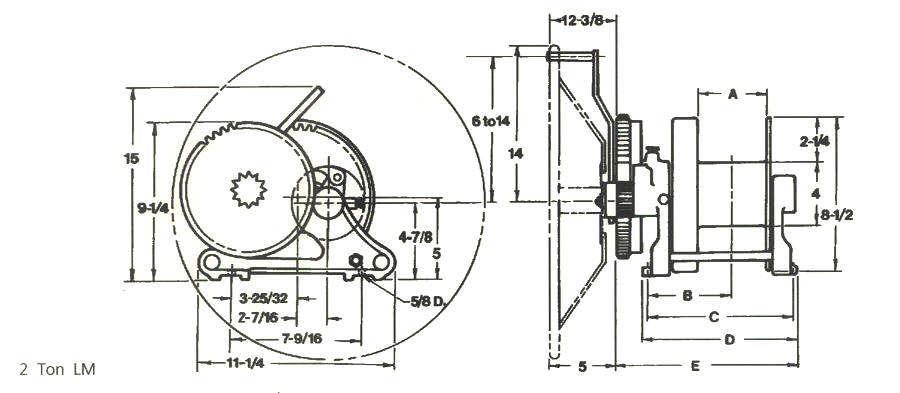 2 Ton Heavy Duty Hand Winch