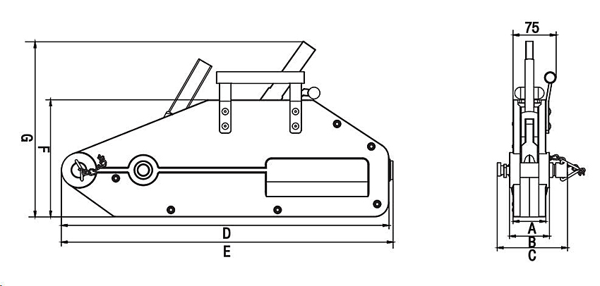 Wire Rope Puller 1600 KG PDSL-TW1600