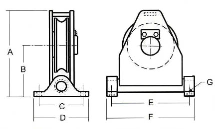 single swivel fairlead sheave