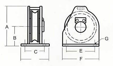 vertical fairlead sheave